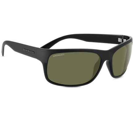 Serengeti Pistoia Sunglasses Black Matte Shiny Medium, Large