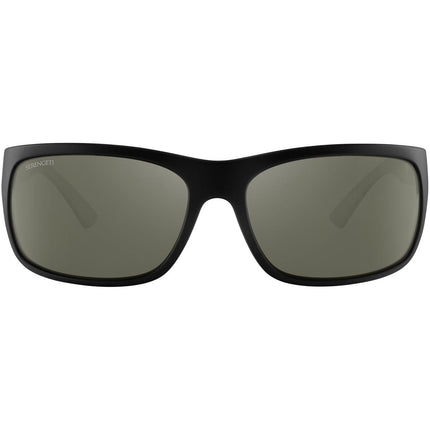 Serengeti Pistoia Sunglasses Matte Black Medium, Large