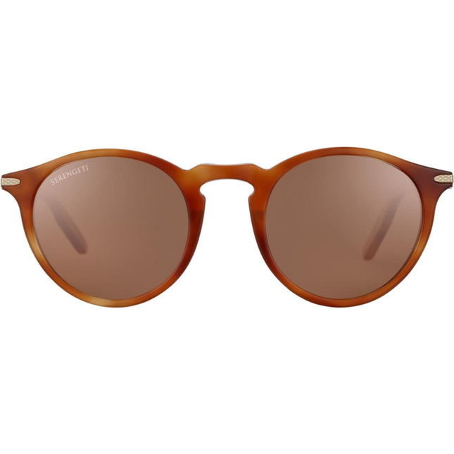 Serengeti Raffaele Sunglasses Caramel Shiny Small-Medium, Medium