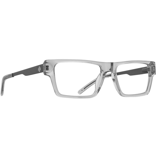 Spy Renley Fusion 56 Eyeglasses Crystal Smoke Matte Dark Gunmetal Medium-Large