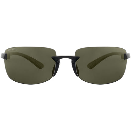 Serengeti Rick Sunglasses Black Matte Medium, Medium-Large