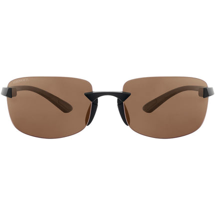 Serengeti Rick Sunglasses Matte Black Medium, Medium-Large