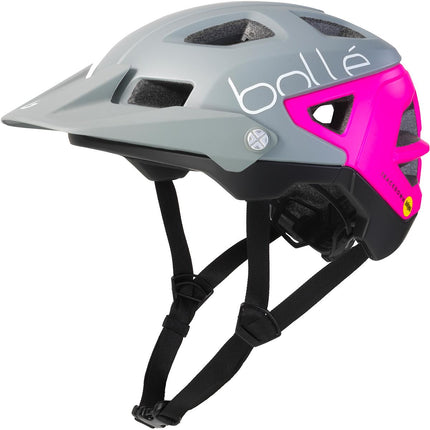 Bolle Trackdown Mips Cycling Helmet Grey Neon Pink Matte Small S 52-55