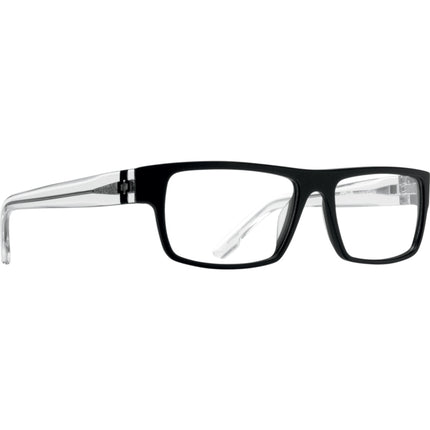 Spy VAUGHN 56 Eyeglasses Matte Black Gloss Crystal 56-17-150mm