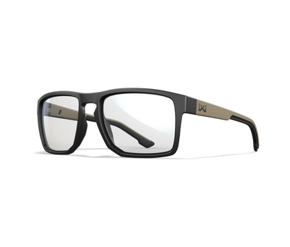 Wiley X WX FOUNDER Oval Sunglasses Matte Black And Tan Frame 56-17-135