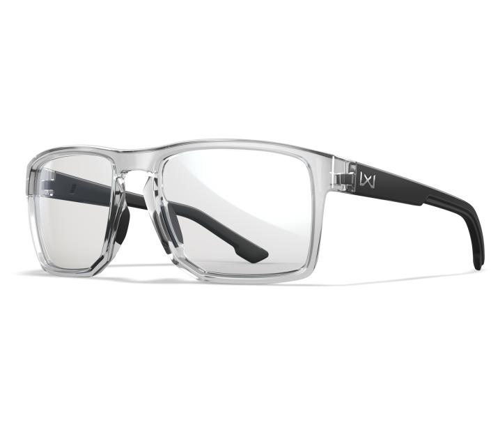 Wiley X WX FOUNDER Oval Eyeglasses Gloss Crystal Clear 56-17-135