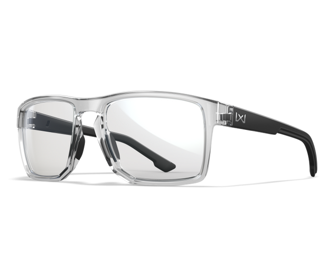 Wiley X WX FOUNDER Oval Eyeglasses Gloss Crystal Clear 56-17-135