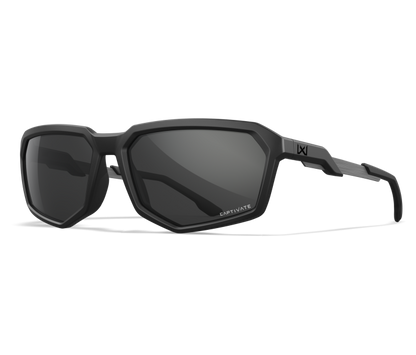 Wiley X WX RECON Oval Sunglasses Matte Black 59-17-135