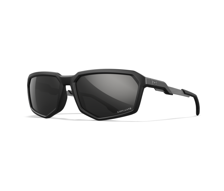 Wiley X WX RECON Oval Sunglasses Matte Black 59-17-135