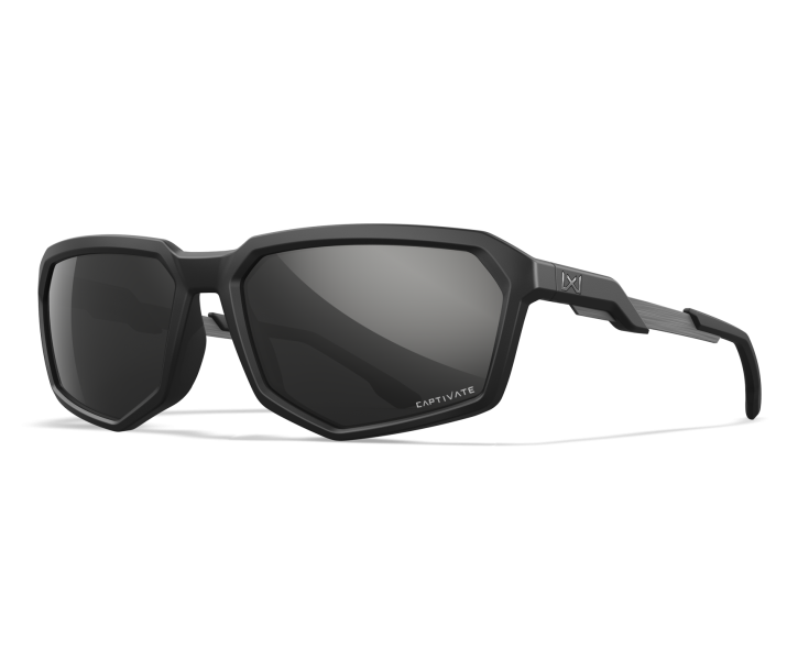 Wiley X WX RECON Oval Sunglasses Matte Black 59-17-135