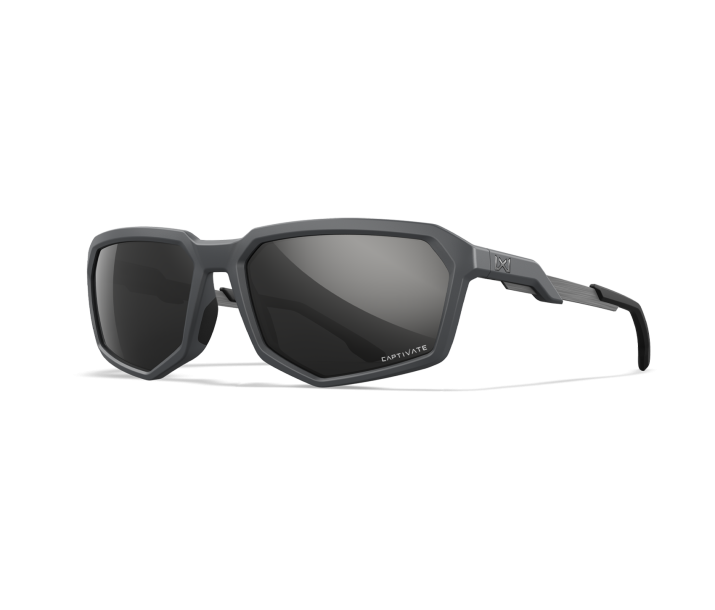 Wiley X WX RECON Oval Sunglasses Matte Grey 59-17-135