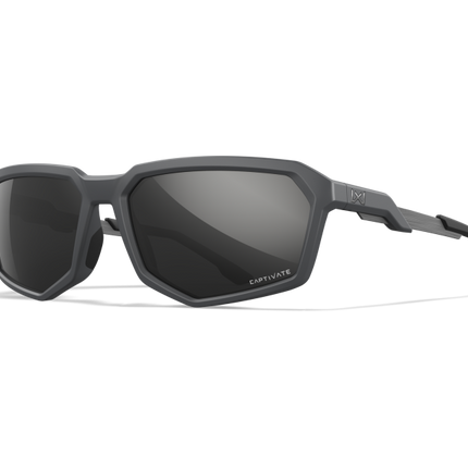 Wiley X WX RECON Oval Sunglasses Matte Grey 59-17-135