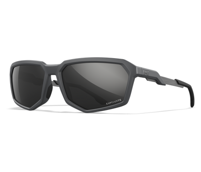 Wiley X WX RECON Oval Sunglasses Matte Grey 59-17-135
