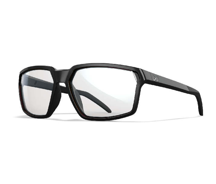 Wiley X WX SIERRA Oval Sunglasses Gloss Black 60-15-133