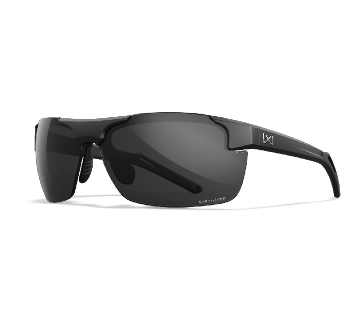 Wiley X WX PRIME Oval Sunglasses Matte Black 69-8-140