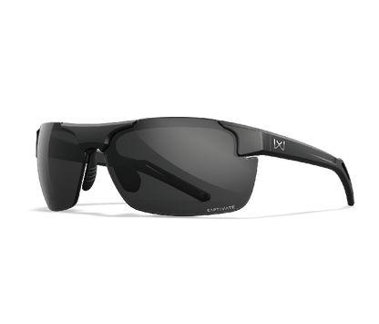 Wiley X WX PRIME Oval Sunglasses Matte Black 69-8-140
