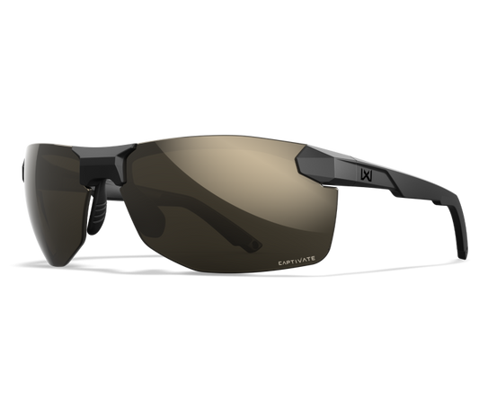 Wiley X WX PRIME XL Oval Sunglasses Matte Black 75-10-133