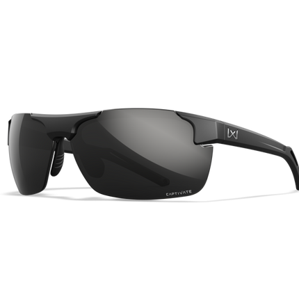 Wiley X WX PRIME Oval Sunglasses Matte Black 69-8-140