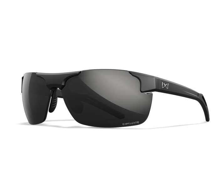 Wiley X WX PRIME Oval Sunglasses Matte Black 69-8-140