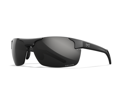 Wiley X WX PRIME Oval Sunglasses Matte Black 69-8-140