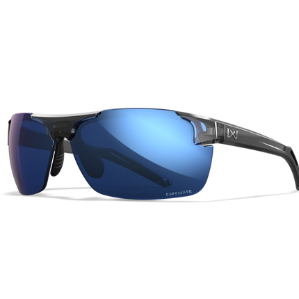 Wiley X WX PRIME Oval Sunglasses Gloss Crystal Grey 69-8-140