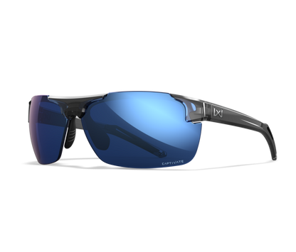 Wiley X WX PRIME Oval Sunglasses Gloss Crystal Grey 69-8-140