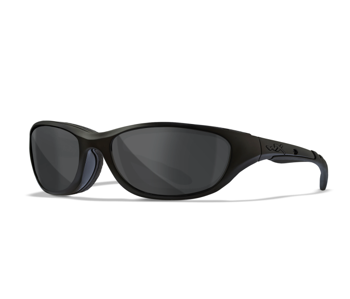 Wiley X AIRRAGE Oval Sunglasses Matte Black 61-18-124