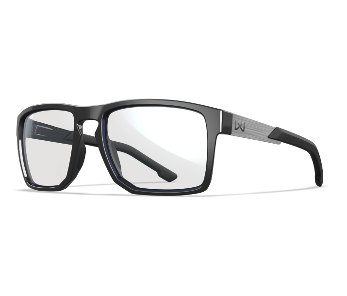 Wiley X WX APEX Oval Sunglasses Gloss Black 55-17-135