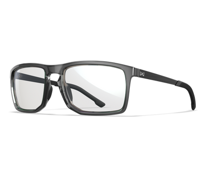 Wiley X WX AXE Oval Sunglasses Gloss Crystal Grey 56-18-130