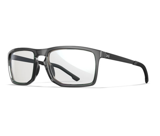Wiley X WX AXE Oval Sunglasses Gloss Crystal Grey 56-18-130