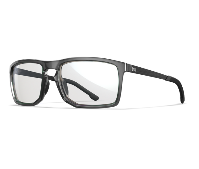 Wiley X WX AXE Oval Sunglasses Gloss Crystal Grey 56-18-130