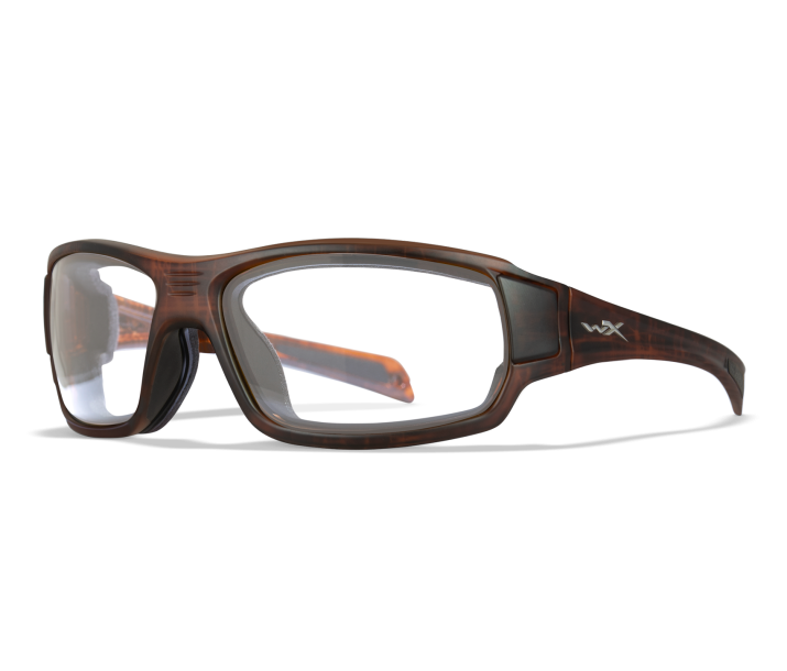 Wiley X WX BREACH Oval Sunglasses Matte Hickory Brown 63-15-115