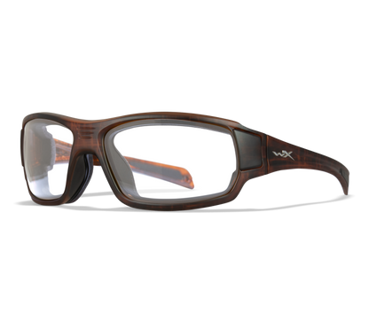 Wiley X WX BREACH Oval Sunglasses Matte Hickory Brown 63-15-115
