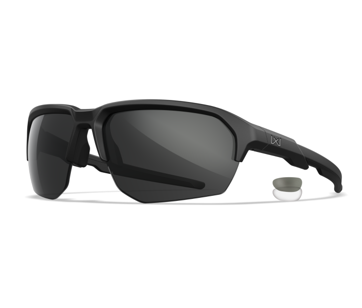 Wiley X WX JAKL Semi Rimless Sunglasses Matte Black 67-8-132