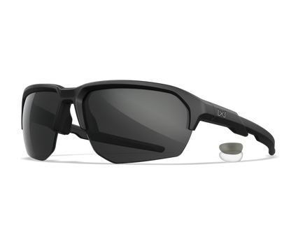 Wiley X WX JAKL Semi Rimless Sunglasses Matte Black 67-8-132