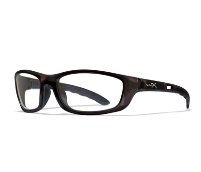 Wiley X P-17 Oval Sunglasses Black Crystal 61-18-120