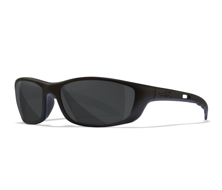 Wiley X P-17 Oval Sunglasses Matte Black 61-18-120