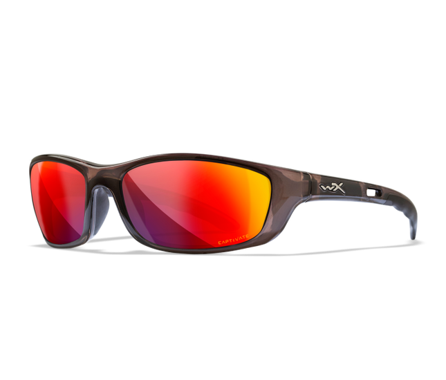 Wiley X P-17 Oval Sunglasses Black Crystal 61-18-120