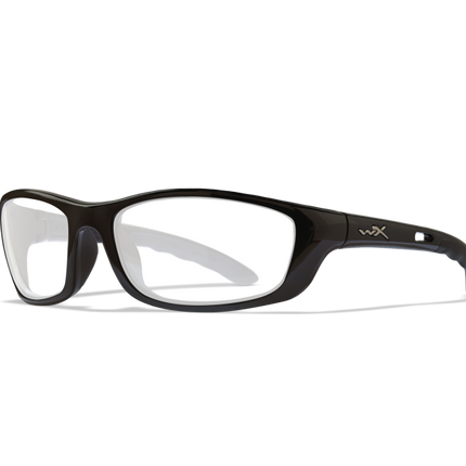 Wiley X P-17 Oval Sunglasses Gloss Black 61-18-120