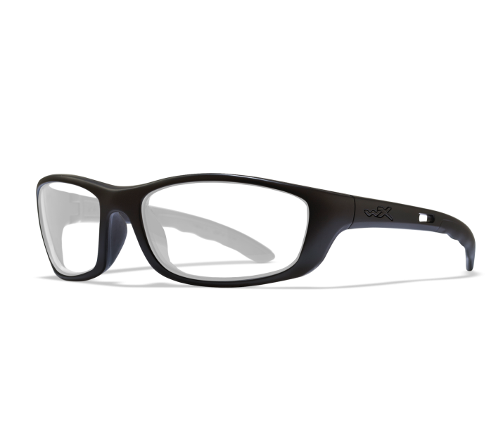 Wiley X P-17 Oval Sunglasses Matte Black 61-18-120