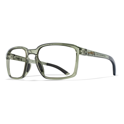 Wiley X WX ALFA Oval Sunglasses Gloss Crystal Light Olive 56-18-135