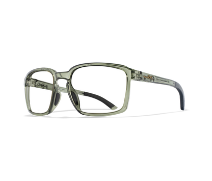 Wiley X WX ALFA Oval Sunglasses Gloss Crystal Light Olive 56-18-135