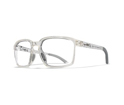 Wiley X WX ALFA Oval Sunglasses Gloss Clear Crystal 56-18-135