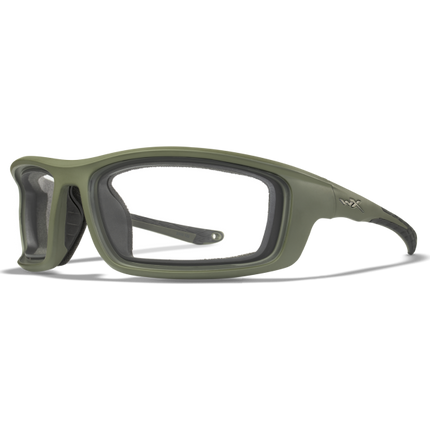 Wiley X WX GRID Oval Sunglasses Matte Utility Green 71-18-122