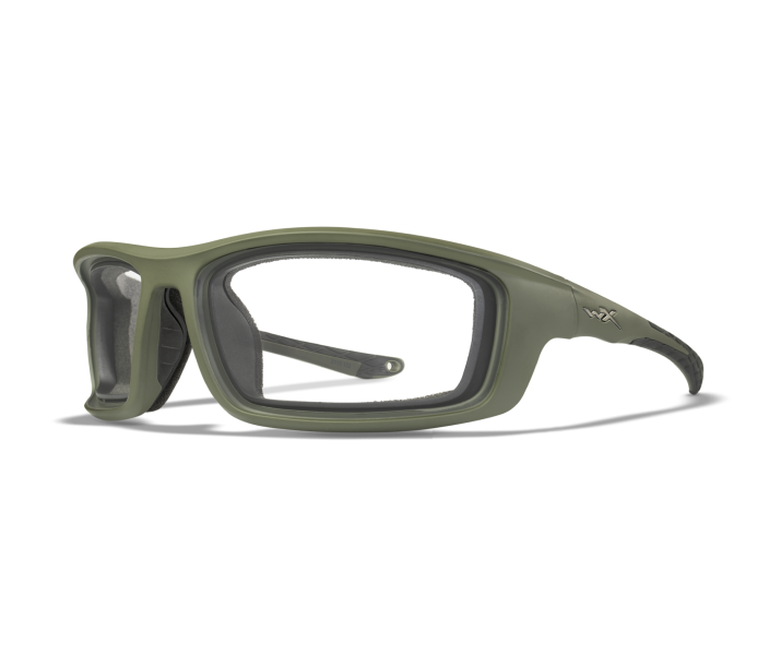 Wiley X WX GRID Oval Sunglasses Matte Utility Green 71-18-122