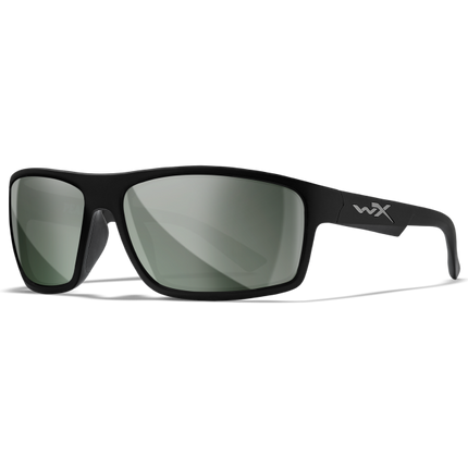 Wiley X WX PEAK Oval Sunglasses Matte Black 65-15-130