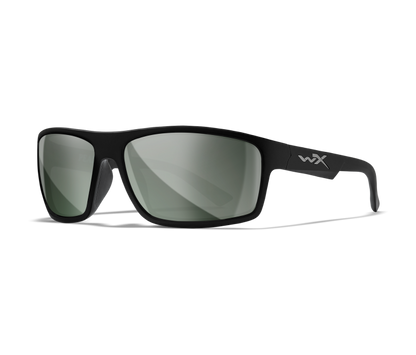Wiley X WX PEAK Oval Sunglasses Matte Black 65-15-130