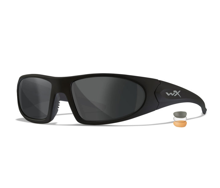 Wiley X ROMER 3 Full Rim Sunglasses Matte Black 63-19-128