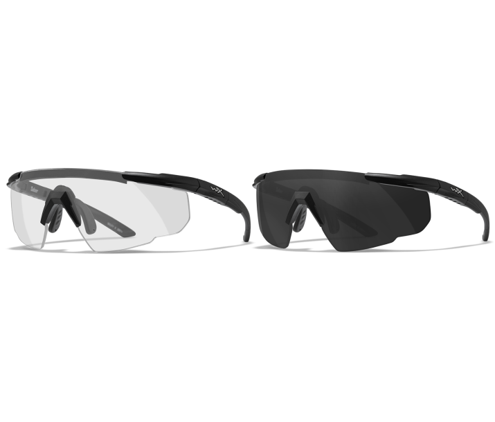 Wiley X SABER ADVANCED Semi Rimless Sunglasses Matte Black 44-25-114