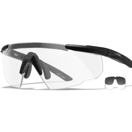 Wiley X SABER ADVANCED Semi Rimless Sunglasses Matte Black 44-25-114